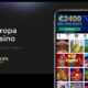 Мобильное приложение Europa Casino: игра на ходу