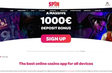 Spin Casino Online Site Video Review