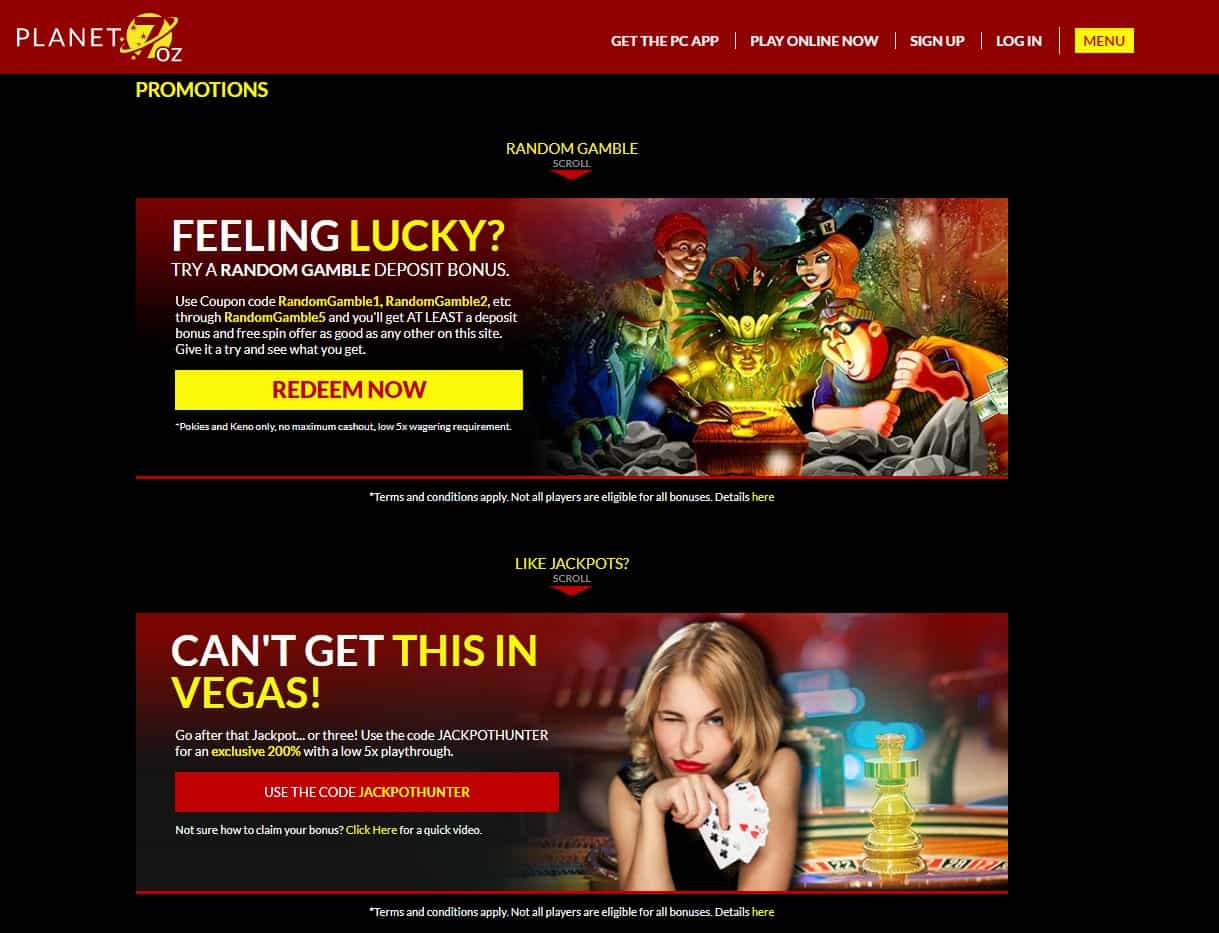 Exclusive Bonuses and Rewards Available at Planet 7 Casino