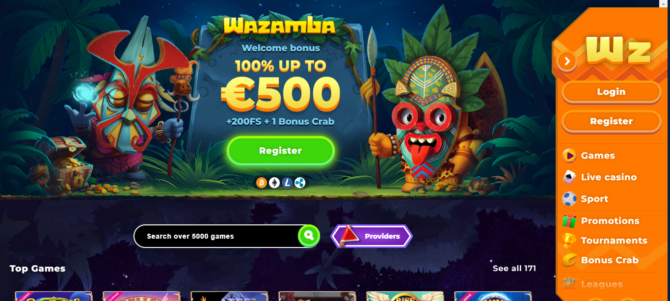 The Most Generous Bonuses at Wazamba Casino Online