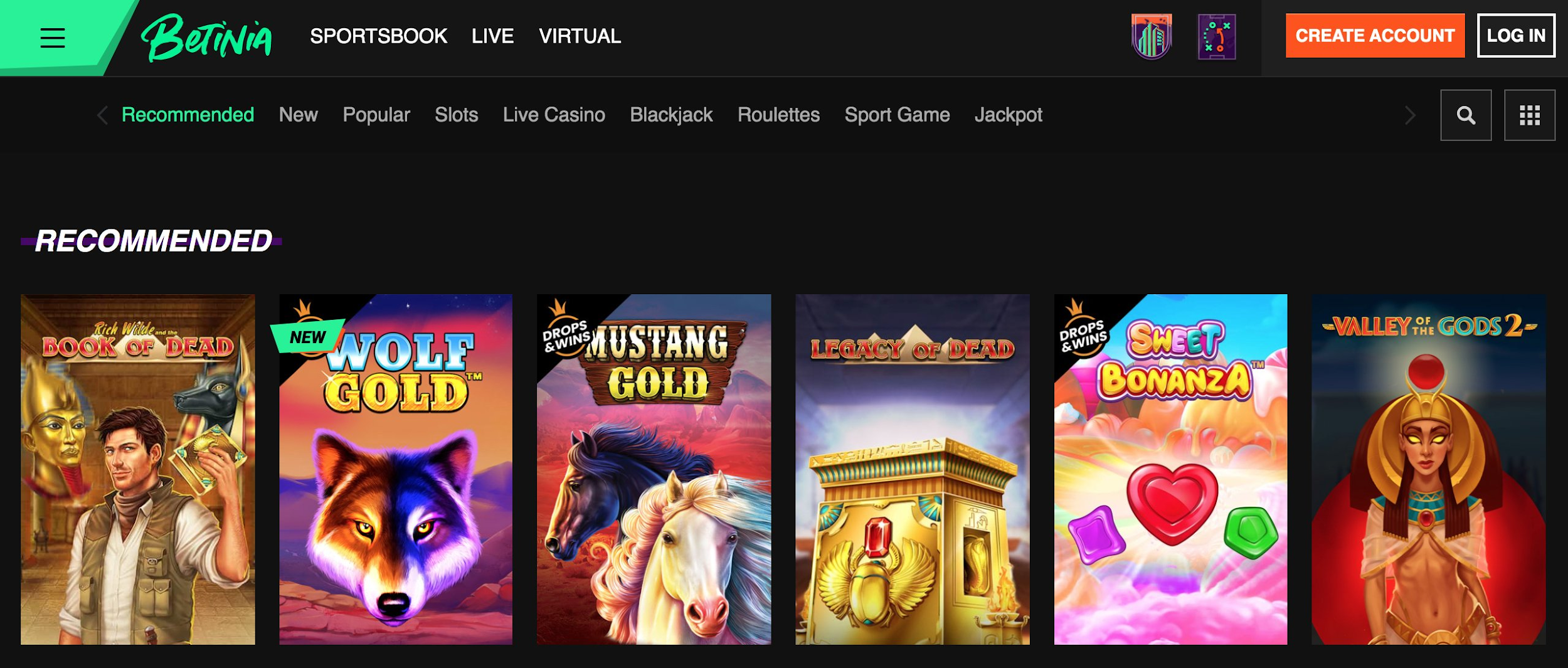 The Top 10 Most Popular Casino Games at Betinia