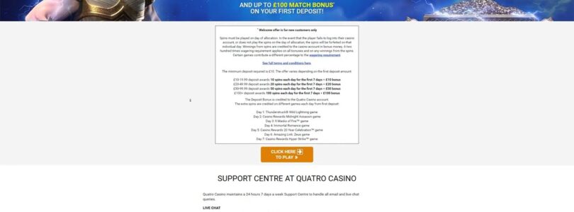 Quatro Casino Online Site Video Review