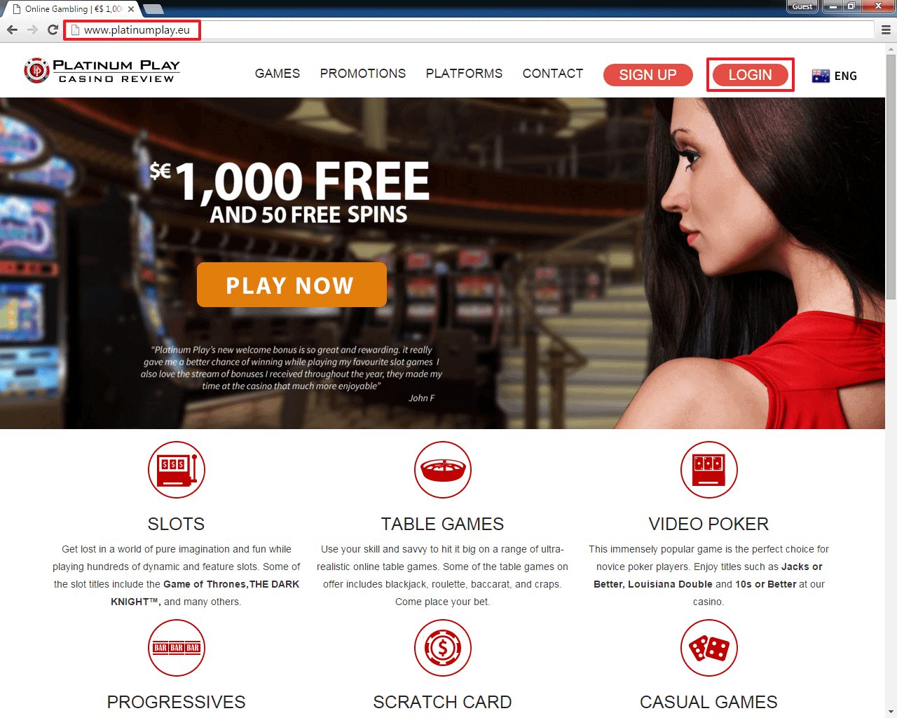 How to Claim and Use Bonuses at Platinum Play Casino