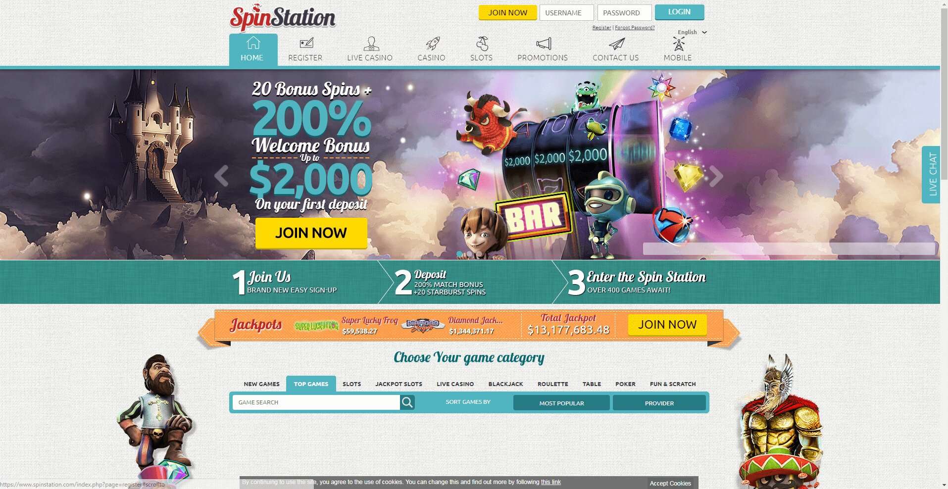 The Top 10 Most Popular Games at Spin Station Casino Online