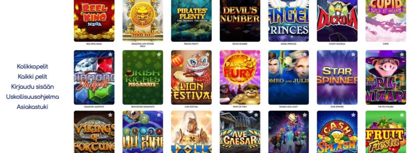 Top 10 Most Popular Casino Games at Pelataan Casino Online