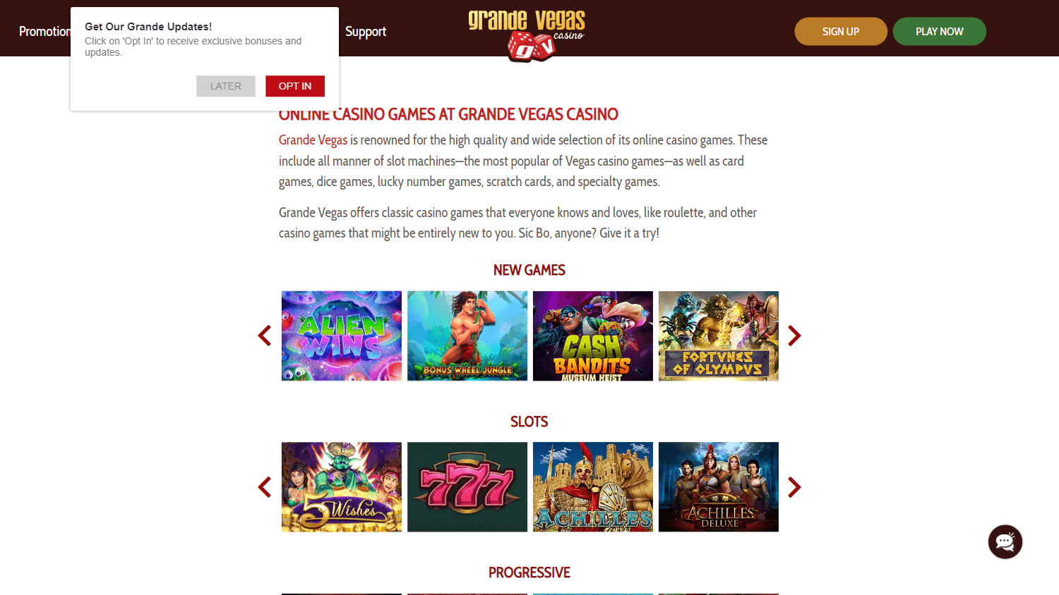 Exploring the Exciting Table Games at Grande Vegas Casino Online