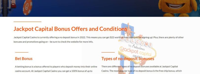 The Best Slot Games at Jackpot Capital Casino Online