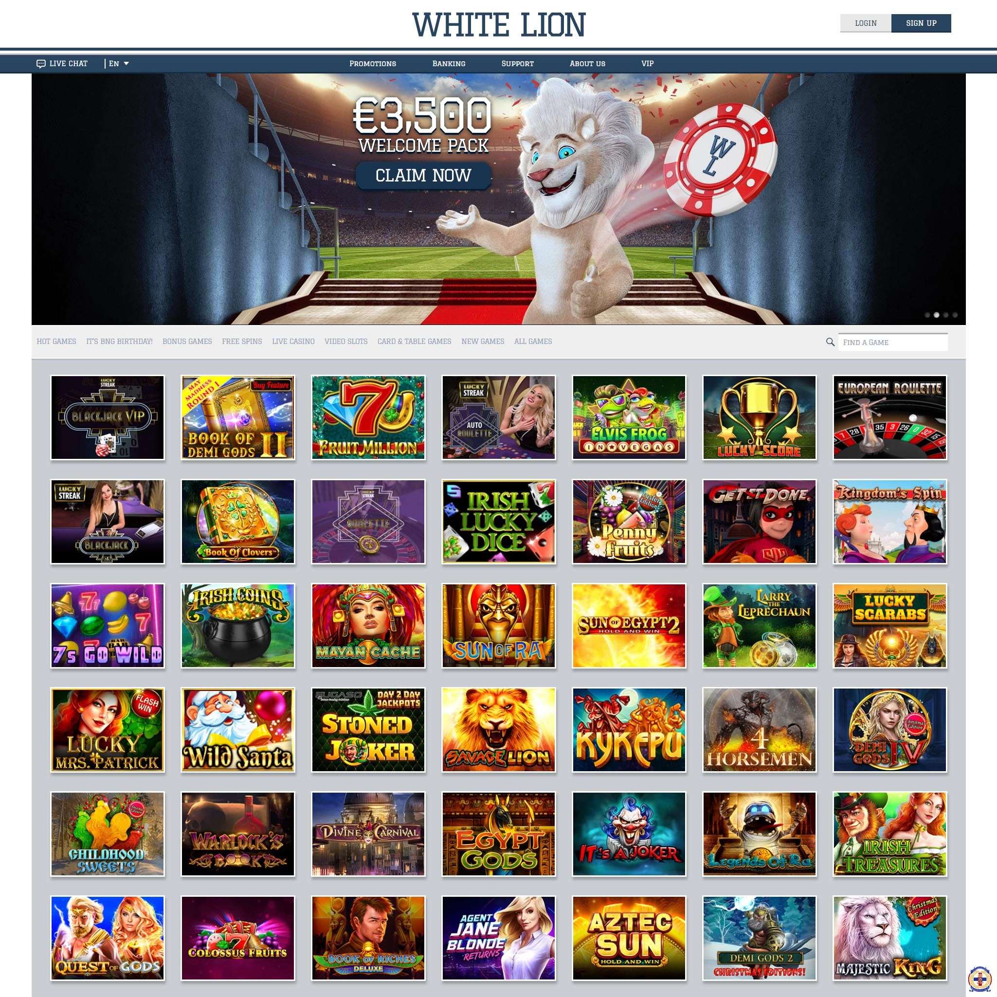 Top 10 Slot Games to Play at White Lion Bets Casino Online