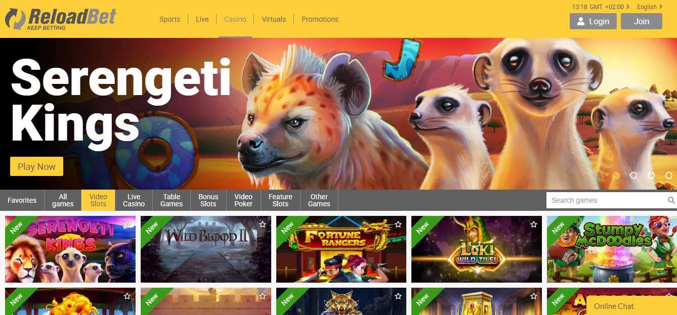 The Latest ReloadBet Casino Online Promotions and Bonuses