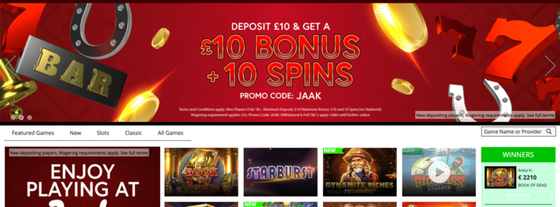Top 10 Most Popular Slot Games at Jaak Casino Online