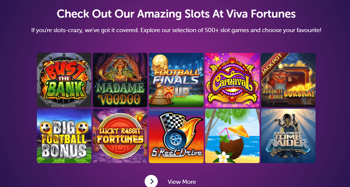 Top 10 Slot Games to Play at Viva Fortunes Casino Online