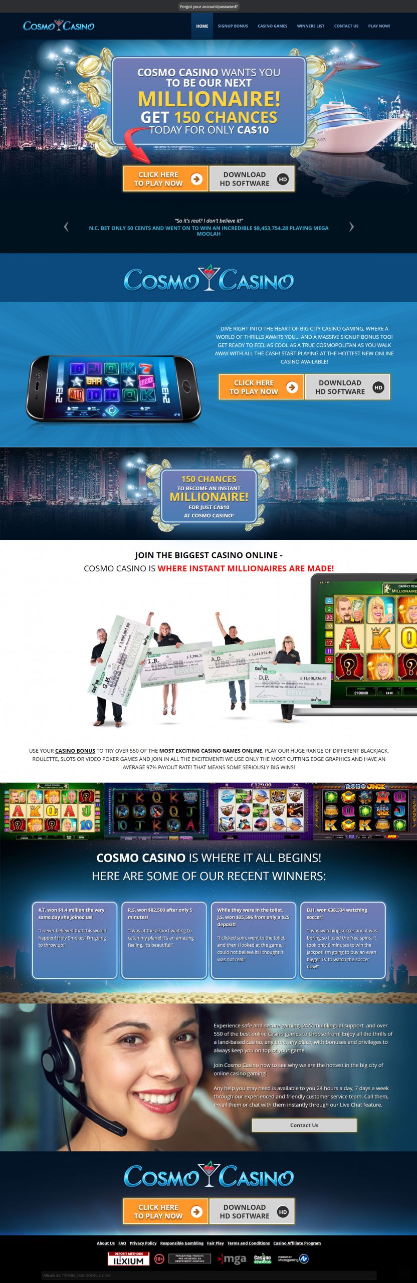 Cosmo Casino's Live Dealer Games: The Ultimate Gaming Experience