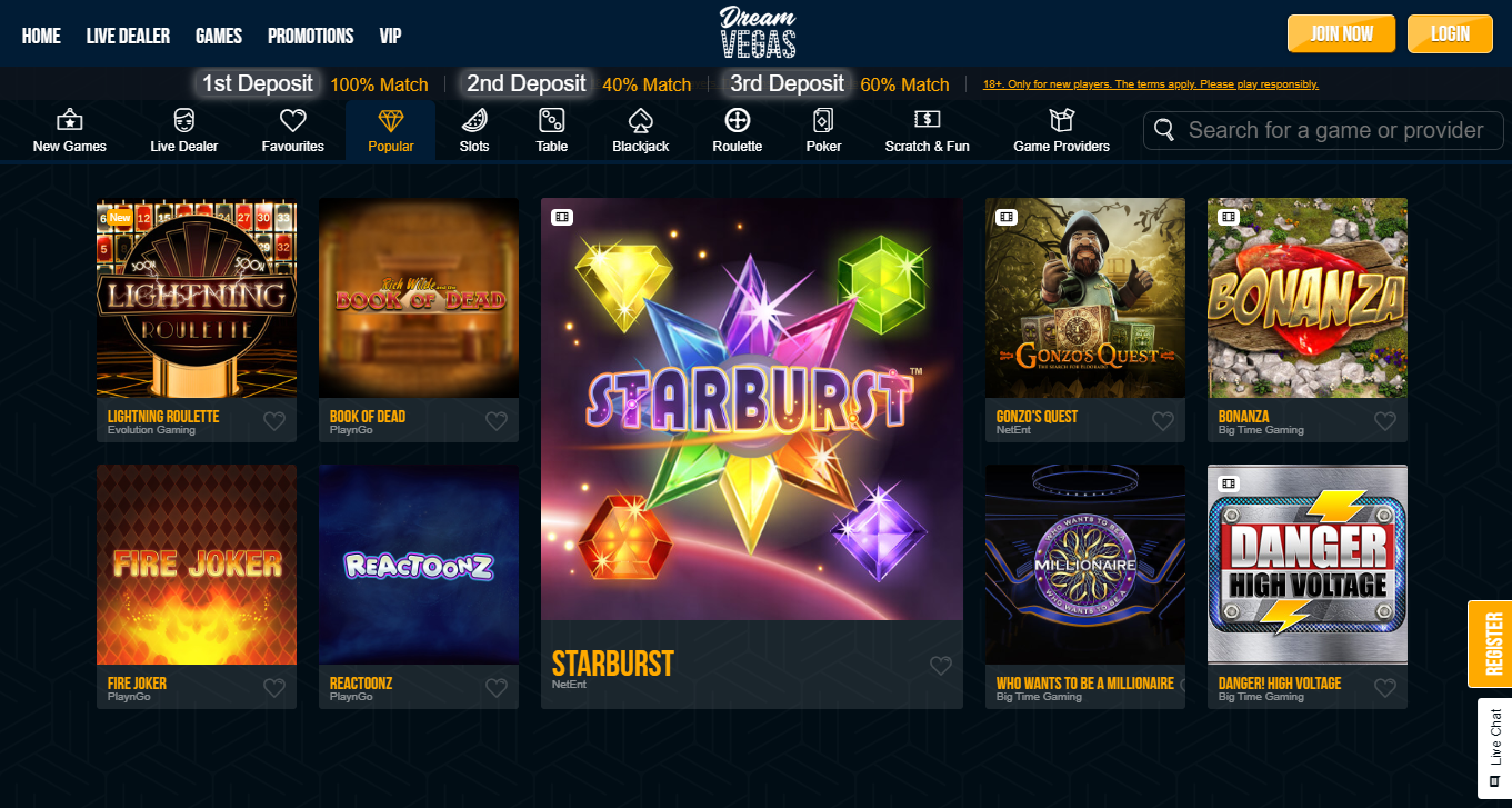 Exclusive Promotions and Bonuses at Dream Vegas Casino Online