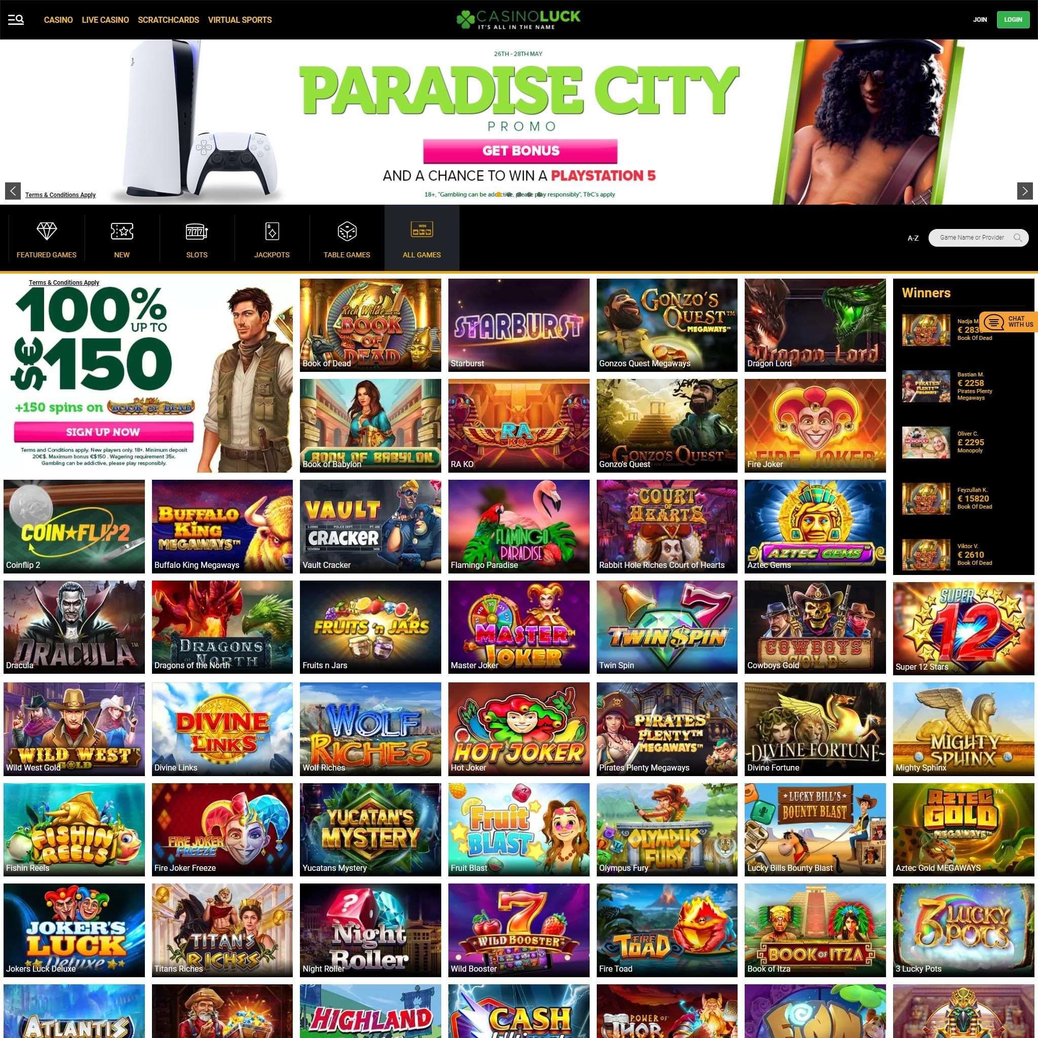 Exploring the Different Types of Casino Games Available at CasinoLuck Online