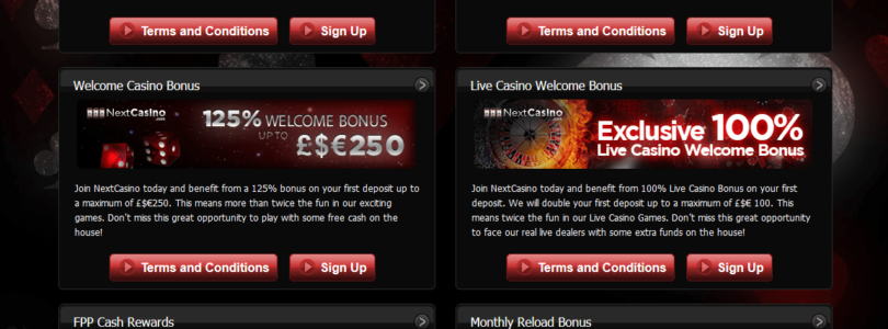 The Latest Promotions and Bonuses at Next Casino Online