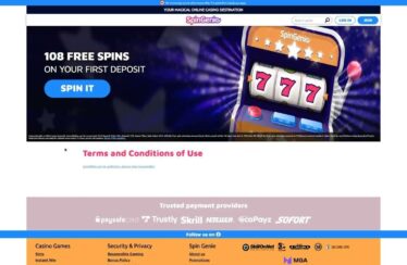 Spin Genie Casino Online Site Video Review