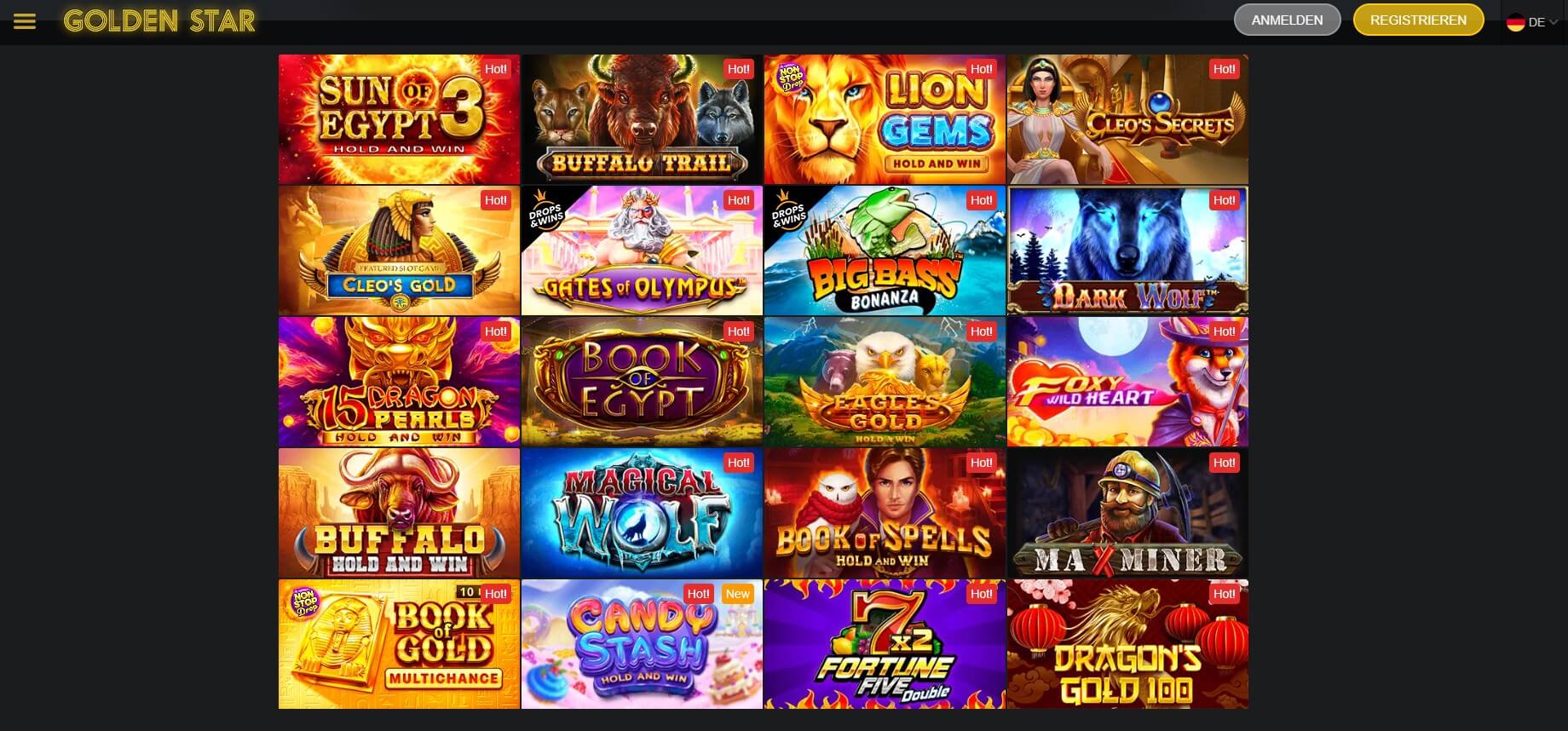 Discovering the Top Software Providers at Golden Star Casino Online