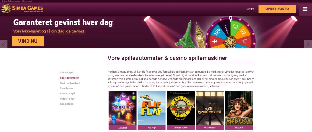 The Latest Promotions and Bonuses at Simba Games Casino Online