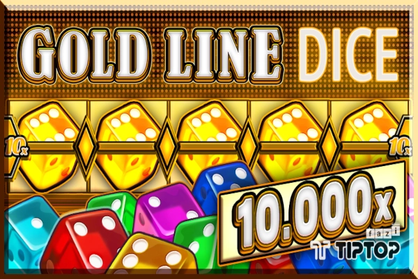 Gold Line Dice