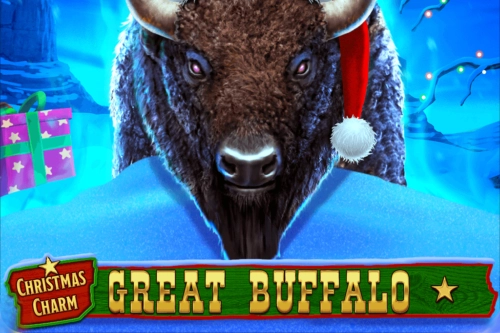 Great Buffalo Christmas Charm